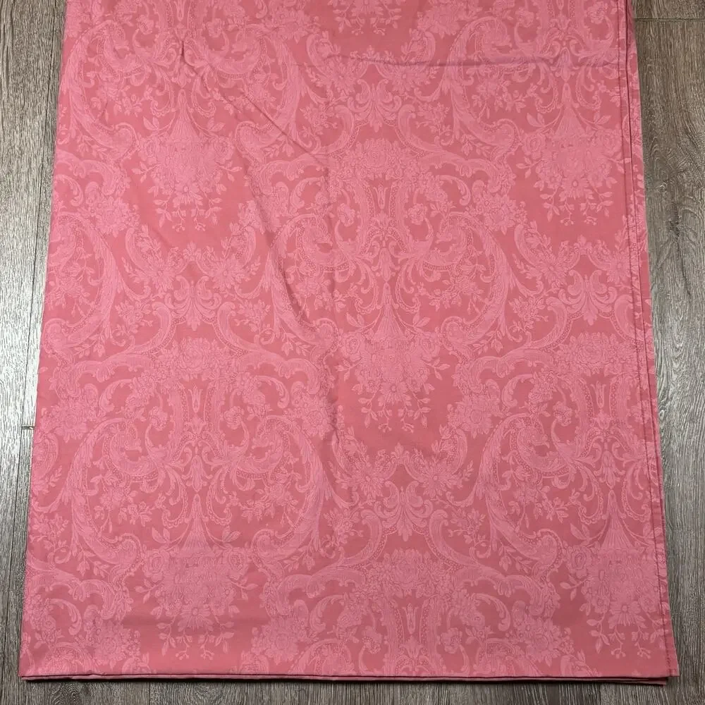 Read*** Vintage Ralph Lauren AVERY Coastal Red King Flat Sheet USA Made